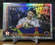 2025 Topps Chrome Logofractor Edition Base Set Jose Altuve #77 card