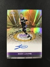 2025-26 Topps Chrome Topps Autograph Issue Veterans Zach Lavine #TAU-ZL card