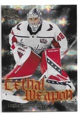 2025-26 SkyBox Metal Universe Lethal Weapon Logan Thompson #LW-9 card