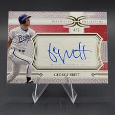 2025 Topps Definitive Collection Legendary Autograph Collection George Brett #LAC-GB card
