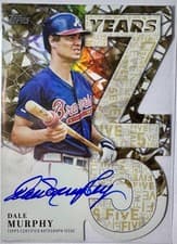 2026 Topps 75 Years of Topps Die-Cut Autographs Dale Murphy #75YA-DMU card
