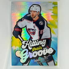2025-26 Upper Deck Allure Hitting Their Groove Adam Fantilli #HTG-1 card