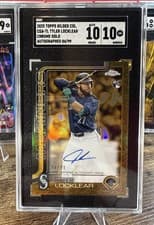 2025 Topps Gilded Collection Chrome Gold Autographs Tyler Locklear #CGA-TL card