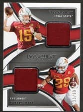2022 Panini Immaculate Collegiate Dual Jerseys Brock Purdy, Breece Hall #IDJ-BPU