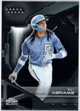 2026 Topps Chrome Black Base Set CJ Abrams #162 card