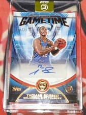 2025-26 Topps 3 Game Time Graphs Thomas Sorber #GT-TSO card