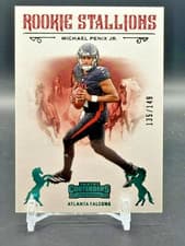 2024 Panini Contenders Rookie Stallions Michael Penix Jr. #10 card