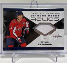 2025-26 Upper Deck Black Diamond Diamond Debut Relics Ryan Leonard #DD-RL card