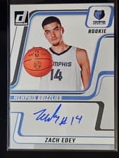 Zach Edey 2024-25 Donruss Next Day Autographs card