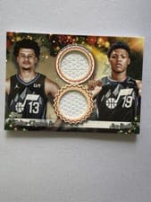 2025-26 Topps Holiday Dual Player Relics Walter Clayton Jr. / Ace Bailey #DPR-WC card