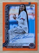 2025 Topps 2024 First Pitch Autographs Juju Watkins #FPA-JW card