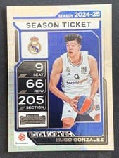 2025-26 Panini Contenders EuroLeague Base Season Ticket Hugo Gonzalez #61 card
