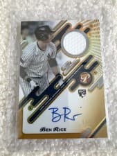 2025 Topps Pristine Pristine Pieces Autograph Relics Ben Rice #PPAR-BR card