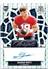 2025 Panini Mosaic Rookie Scripts Graham Mertz #RS-GMZ card