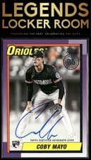 2025 Topps 1990 Topps Baseball Autographs Series Two Coby Mayo #90B2-CM card