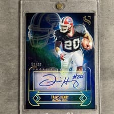 2025 Panini Silhouette Profile Signatures Travis Henry #25 card
