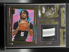 Stephon Castle 2024-25 Panini Court Kings Debut Showcase Memorabilia card
