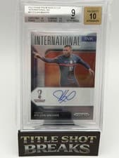 Kylian Mbappe 2022 Panini Prizm World Cup International Ink Autograph card