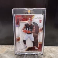 2025 Panini Immaculate Clearly Immaculate Rookie Jerseys Quinshon Judkins #27 card