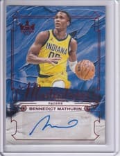 Bennedict Mathurin 2024-25 Panini Court Kings Masterstrokes Autographs card