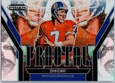 2025 Panini Prizm Black Fractal John Elway #6 card