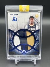 2025-26 Topps 3 Relics Autographs Prime Derik Queen #RAP-DQ card