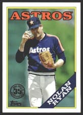 Nolan Ryan 2023 Topps Update 1988 card