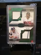 2025 Topps Tier One Dual Player Relics Torii Hunter / Kirby Puckett #DPR-HP card