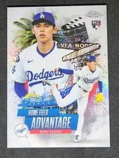 Roki Sasaki 2025 Topps Chrome Update Home Field Advantage card