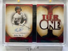 2026 Topps Tier One Autographed Tier One Relics Die Cut Book Bobby Witt Jr. #ARDB-BW