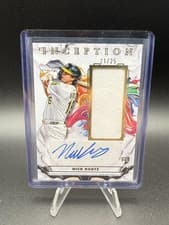 2025 Topps Inception Inception Autograph Game Relics Nick Kurtz #IAGR-NK card