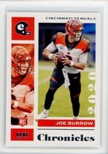 Joe Burrow 2020 Panini Chronicles card