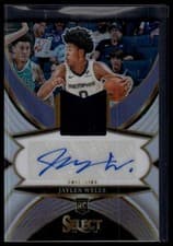 2024-25 Panini Select Rookie Jersey Autographs Jaylen Wells #RJA-WEL card