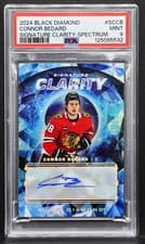 Connor Bedard 2024-25 Upper Deck Black Diamond Signature Clarity card