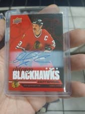 2025-26 Upper Deck Chicago Blackhawks Centennial Red Hot Autos Dirk Graham #74 card