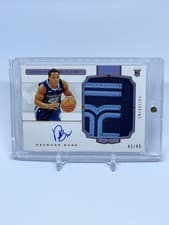 Desmond Bane 2020 Panini National Treasures card