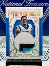 2025 Panini National Treasures Rookie Treasures Holo Silver Tetairoa McMillan #3 card