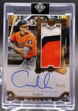 2025 Topps Transcendent Collection Rookie Showcase Patch Autographs Coby Mayo #RSPA-CM card