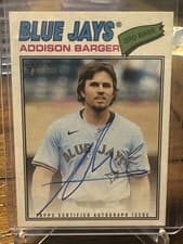 2026 Topps Heritage Real One Autographs Addison Barger #ROA-AB card