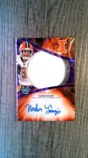 2025 Bowman University Best Prospect Jumbo Relic Autographs Refractor Kaden Feagin #JRA-KF card