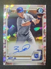 Bobby Witt Jr. 2020 Bowman Chrome Prospects Autograph card