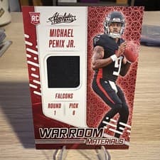 2024 Panini Absolute War Room Materials Michael Penix Jr. #WRM-MPJ card