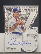 2026 Topps 75 Years of Topps Die-Cut Autographs Paul Molitor #75YA-PMO card