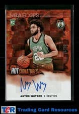 2024-25 Hoops Hot Signatures Rookies Anton Watson #HSR-WAT card