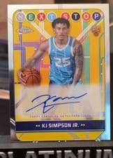 2024-25 Topps Chrome Next Stop Signatures KJ Simpson Jr. #NSS-KS card