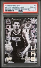 Victor Wembanyama 2024 Panini Court Kings Double Exposure card