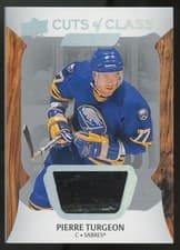 2024-25 Upper Deck Engrained Icons Cuts of Class Relics Pierre Turgeon #CC-PT card