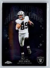 Brock Bowers 2025 Topps Chrome All Chrome Team card