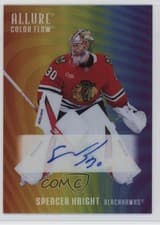 2025-26 Upper Deck Allure Color Flow Full Rainbow Auto Spencer Knight #RA-SK card