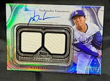 2025 Topps Sterling Strikes Autographed Relics Yoshinobu Yamamoto #STA-YY card